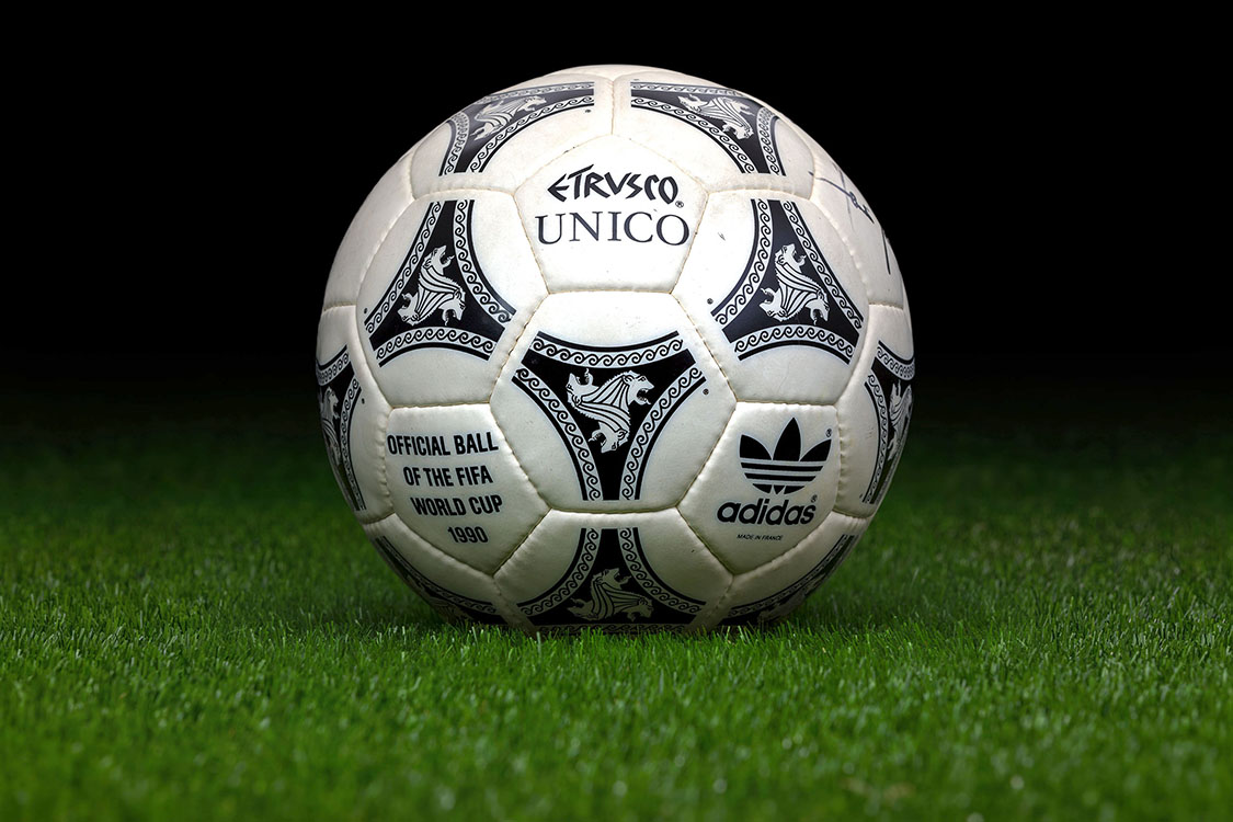 Photo of the official match-ball for FIFA World Cup in Italy 1990