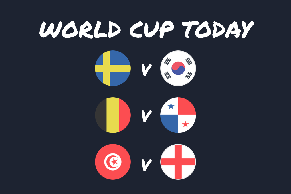 World Cup Today: England and Belgium Debut